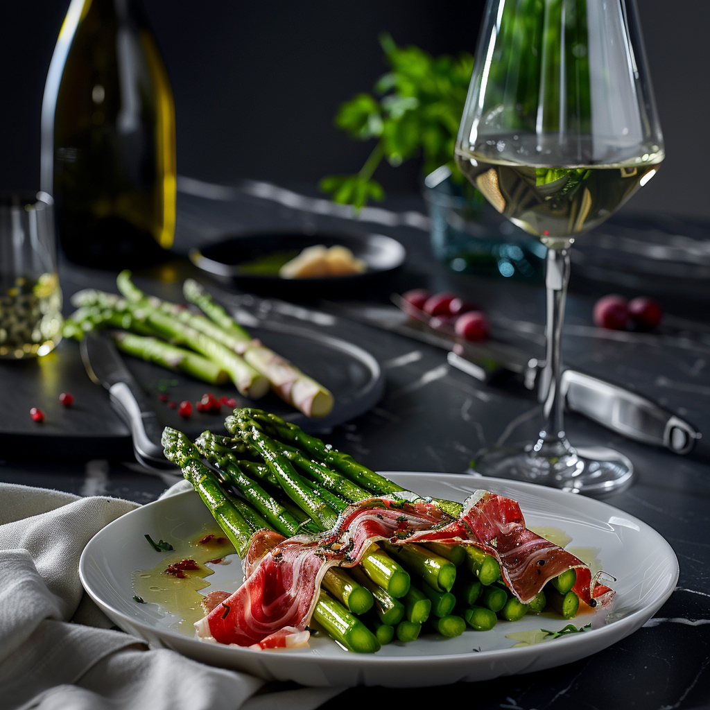 Grünes Spargel Carpaccio mit Parmaschinken – Pieroth Deutschland