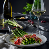 Grünes Spargel Carpaccio mit Parmaschinken