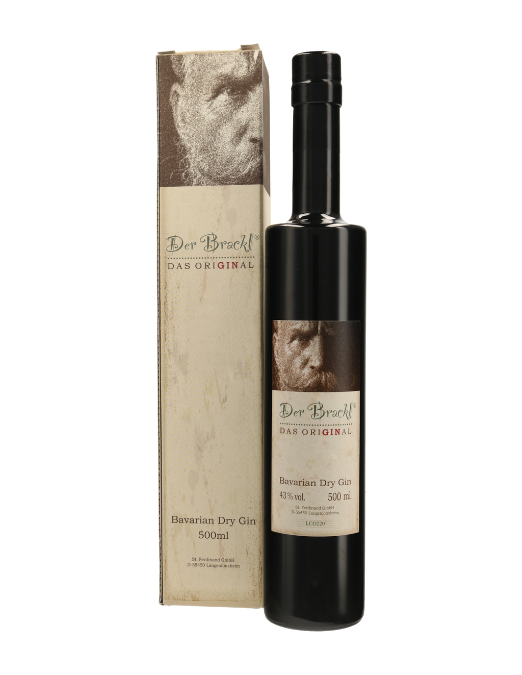 Der Brackl, Bavarian Dry Gin, 43% vol. Alk., 0,5 l