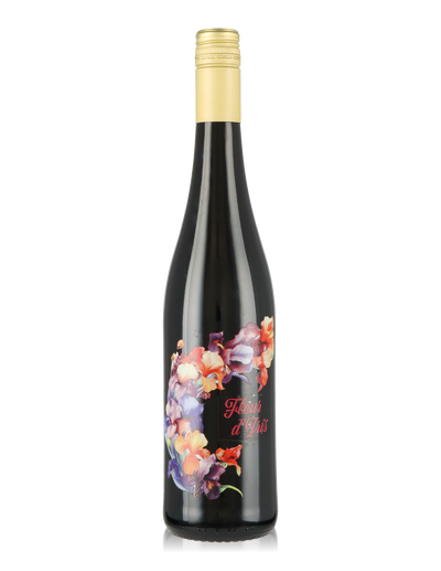 Fleur d'Iris, Blumenflasche, Merlot, IGP, Pays d'Oc, lieblich