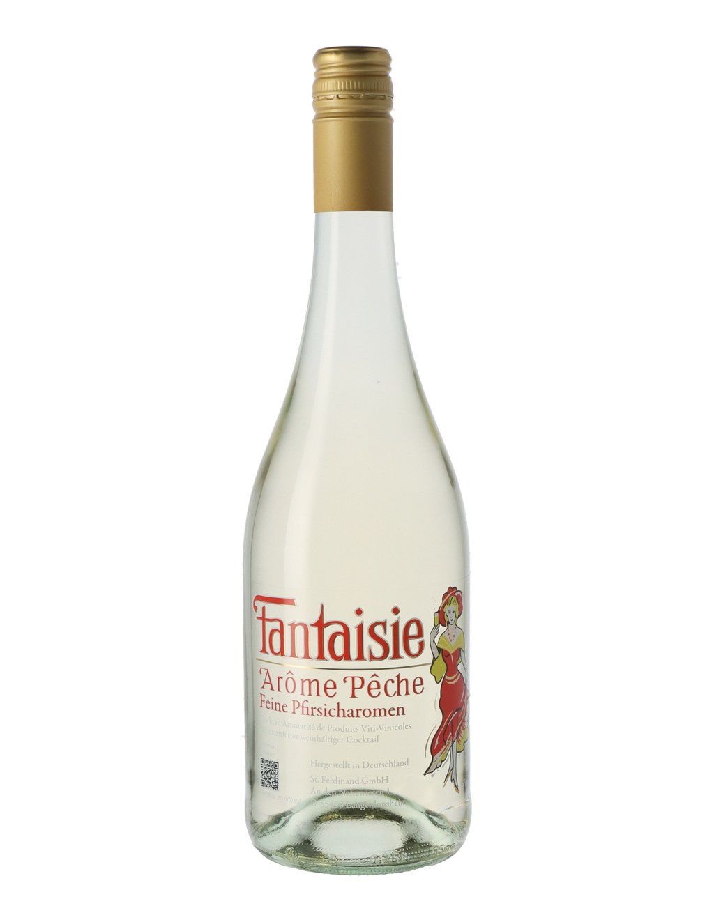 Fantaisie Pêche, aromatischer Wein-Cocktail, süß